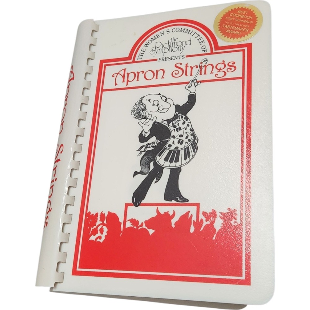 Apron Strings Richmond Symphony Women's Committee Cookbook 1992 Tastemaker Award